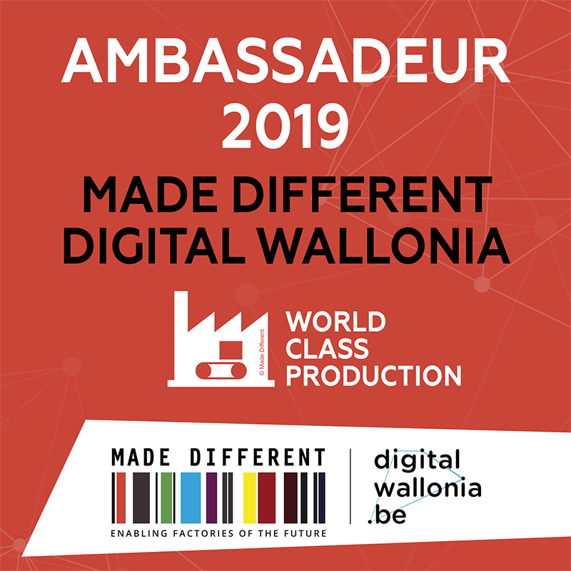 Ambassadeur Made Different Digital Wallonia catégorie 'World Class Manufacturing Technologies'